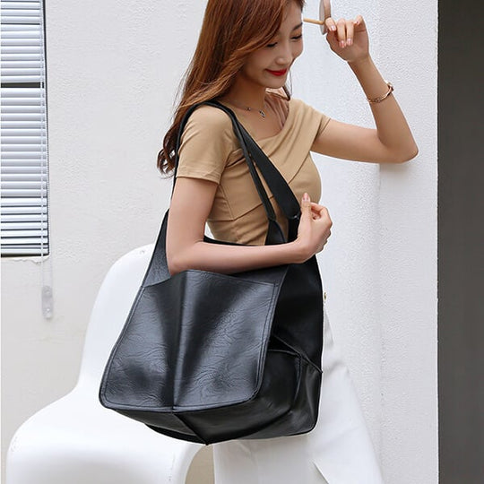 Scarlett™ Luxe Grandeur | Soft shoulder Leather bag