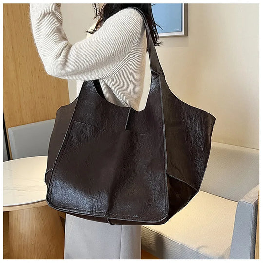 Scarlett™ Luxe Grandeur | Soft shoulder Leather bag